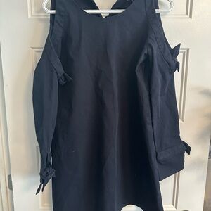 Chic Black Cold Shoulder Dress